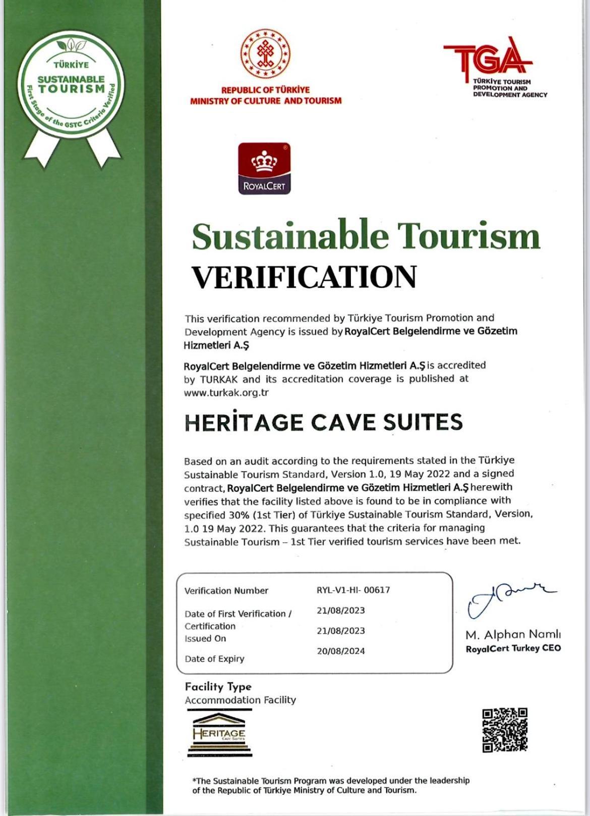Heritage Cave Suites Urgup Eksteriør bilde