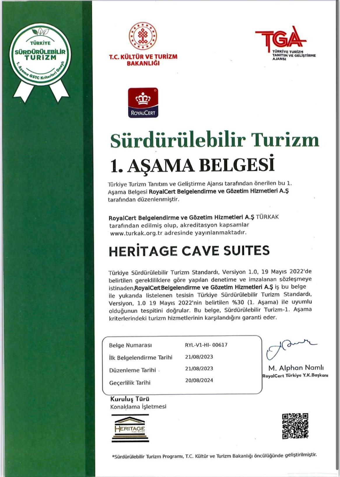 Heritage Cave Suites Urgup Eksteriør bilde